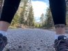Running near Mount Shasta, California