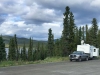 Free Alaska Highway Boondocking at Helen Lake Rest Stop