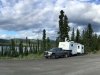 Free Alaska Highway Boondocking at Helen Lake Rest Stop