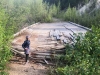 Old Alaska Highway Bridge over Petersen Creek in British Columbia