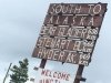 Stewart Cassiar Highway 37 South Sign Near Watson Lake