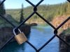 Miles Canyon Suspension Bridge Lock of Love