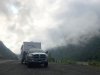 Glacier Fog and rig near Stewart BC and Hyder Alaska