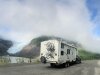 Glacier and rig near Stewart BC and Hyder Alaska
