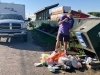 Cleaning Up Trash at Burns Lake Free Dump Station