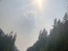 Fire Fighter Helicopter, Smoke on BC Highway 95