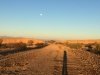 Coachella Canal Morning Run Moonset