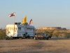 Slab City bus by the tanks