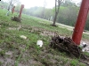 Flooded campsite morning after Guadalupe River RV Park evacuation