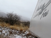 Snow in the desert at Elfrida, AZ caretaking property