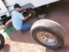 Changing Trailer Tire That Almost Blew Out