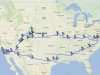 Live Work Dream RV Snowbird Travel Map 2012-2013
