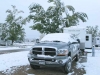 Snoww on RV at Fort Collins. CO KOA