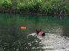 Wyatt swims the Comal at Landa RV Park