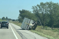 trailer flipped