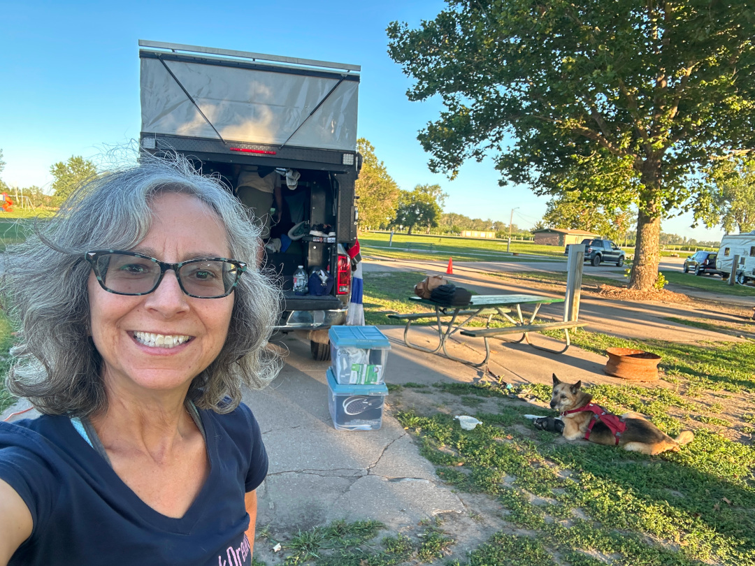 A pretty campsite on the way to New York.