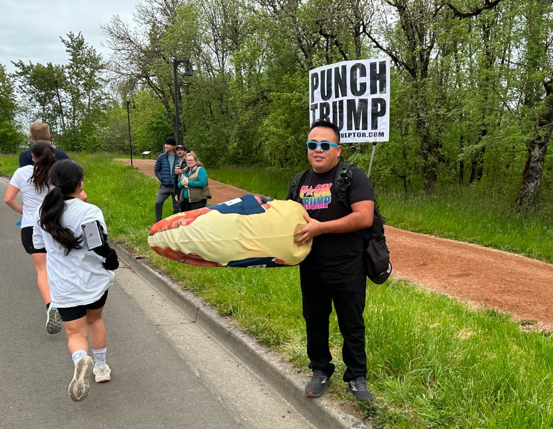Punch Trump Eugene Marathon 2025