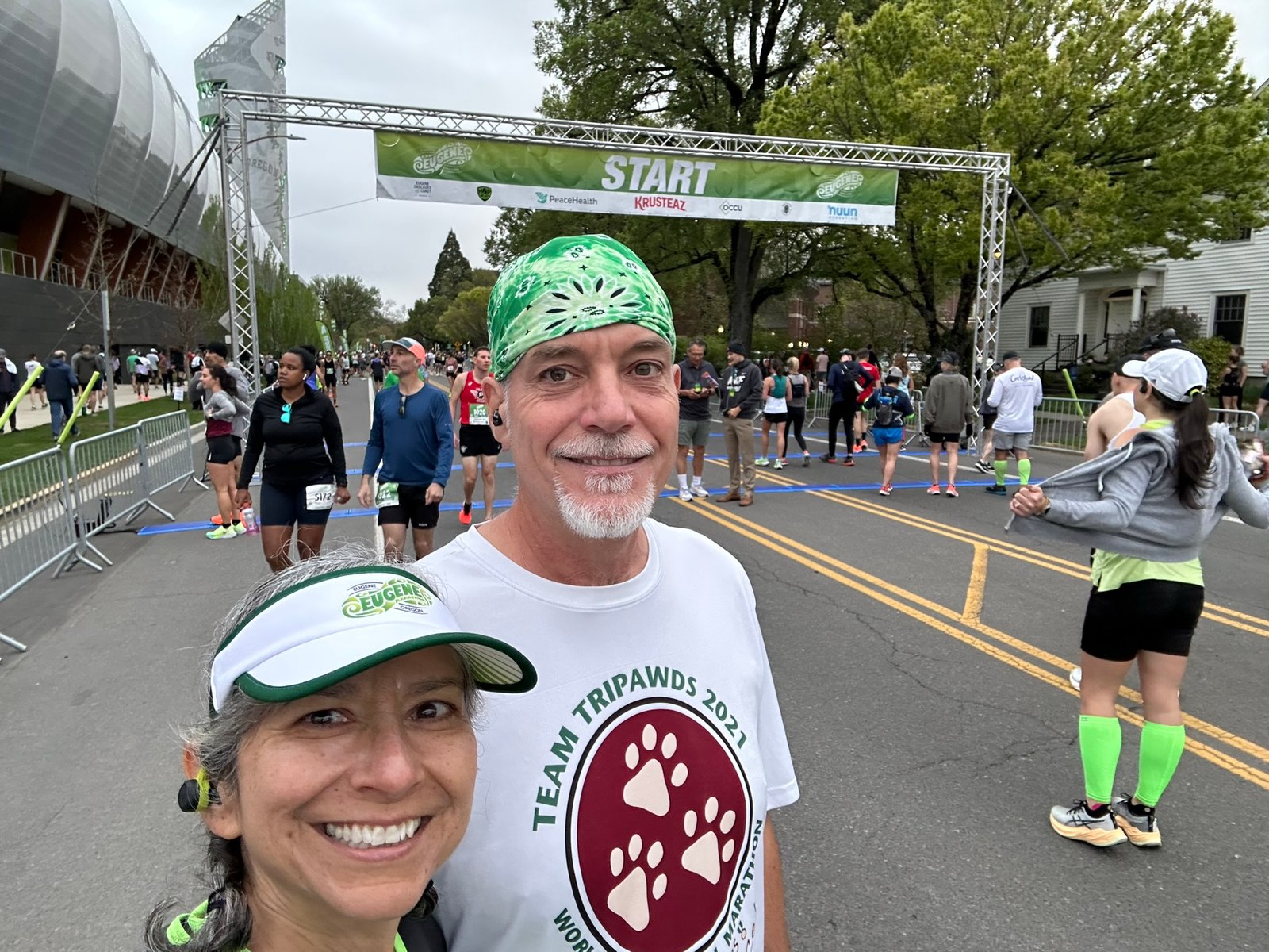 Eugene Marathon 2023 start line.