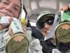 Jim Nelson and Rene Agredano Eugene Marathon 2023 Finish Medals