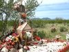 Elaborate Roadside Memorial Shrine Near Why, AZ