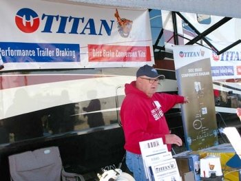 Performance Trailer Braking, Titan Trailer Disc Brakes Quartzsite Booth