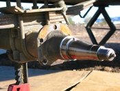 Titan Trailer Disc Brakes Installation, removing drum brakes