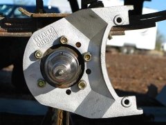 Titan Trailer Disc Brakes Installation, attach new backing plate