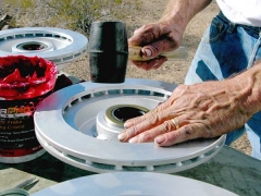 Titan Trailer Disc Brakes Installation, packing wheel bearings