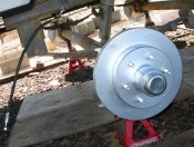 Titan Trailer Disc Brakes Installation, Hubs Mounted