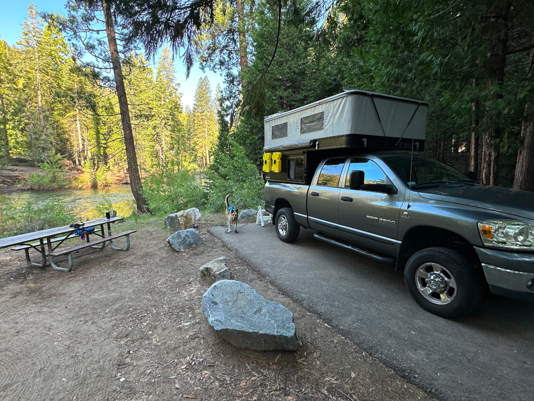 First night camping in the Project M, China Flat Campground, Sierra Nevadas