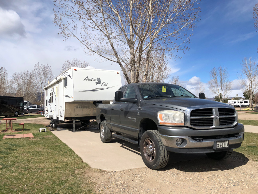 KOA Lakeside Fort Collins RV parking