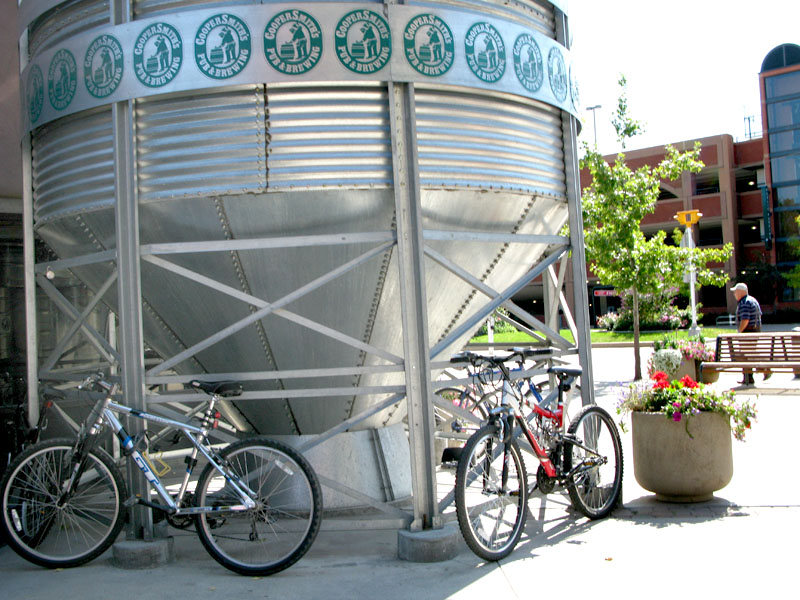 Bikes at Brewery in Historic old Town Fort Collins Colorado
