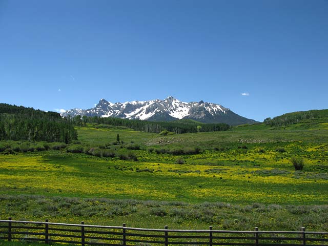 Colorado Mountains from CO HWY 62 near Ridgway