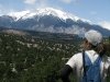 Posing at the Collegiate Peaks from Hecla Junction
