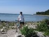 Biking Lake Michigan near Belgium, WI