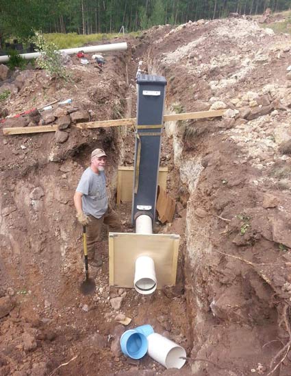 Installing Lake Agri Drain at Vickers Ranch Workamping Job