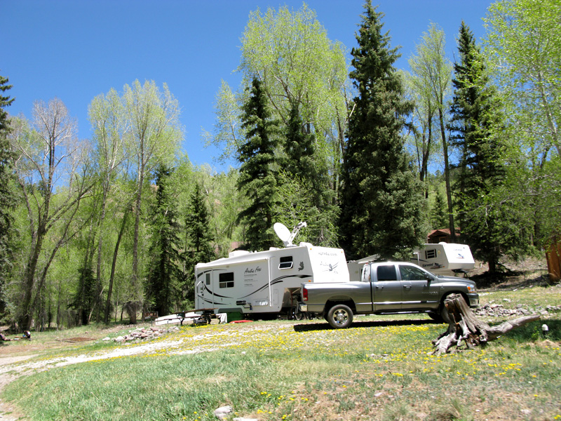 Workamper campsite Vickers Ranch Colorado