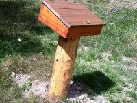 wood work fish log station box made workamping