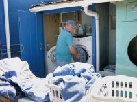 Day shift workamping at Riverbend means laundry.