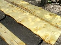 Rough Cut Lumber Picnic Table for Vickers Ranch Homeowner