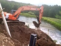 Agridrain Installation with Excavator