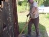 Dismantling Cabin at Vickers Ranch Workamping Job
