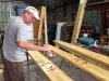 Making Vickers Ranch Brand Picnic Table at Workamping Job