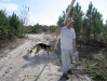 Jerry helps Jim clean up at Safe Harbor Animal Rescue