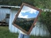 Upcycled Barnwood Mirror Made by Workamping Jim