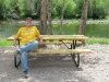 Rough Cut Lumber Picnic Table for Vickers Ranch Homeowner