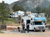 RV newbies in a rental at the campground