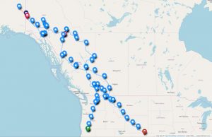 2018 alaska trip map