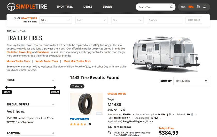 simpletire trailer tires