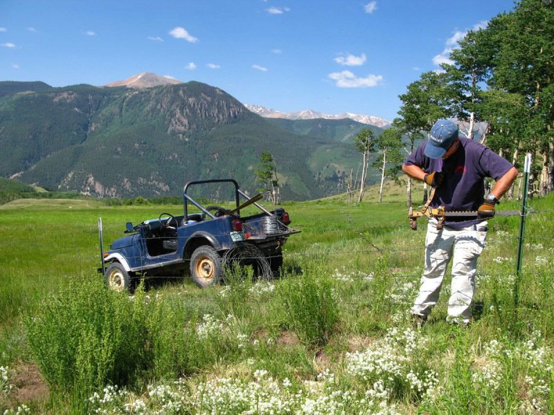 Jim Workamping Vickers Ranch